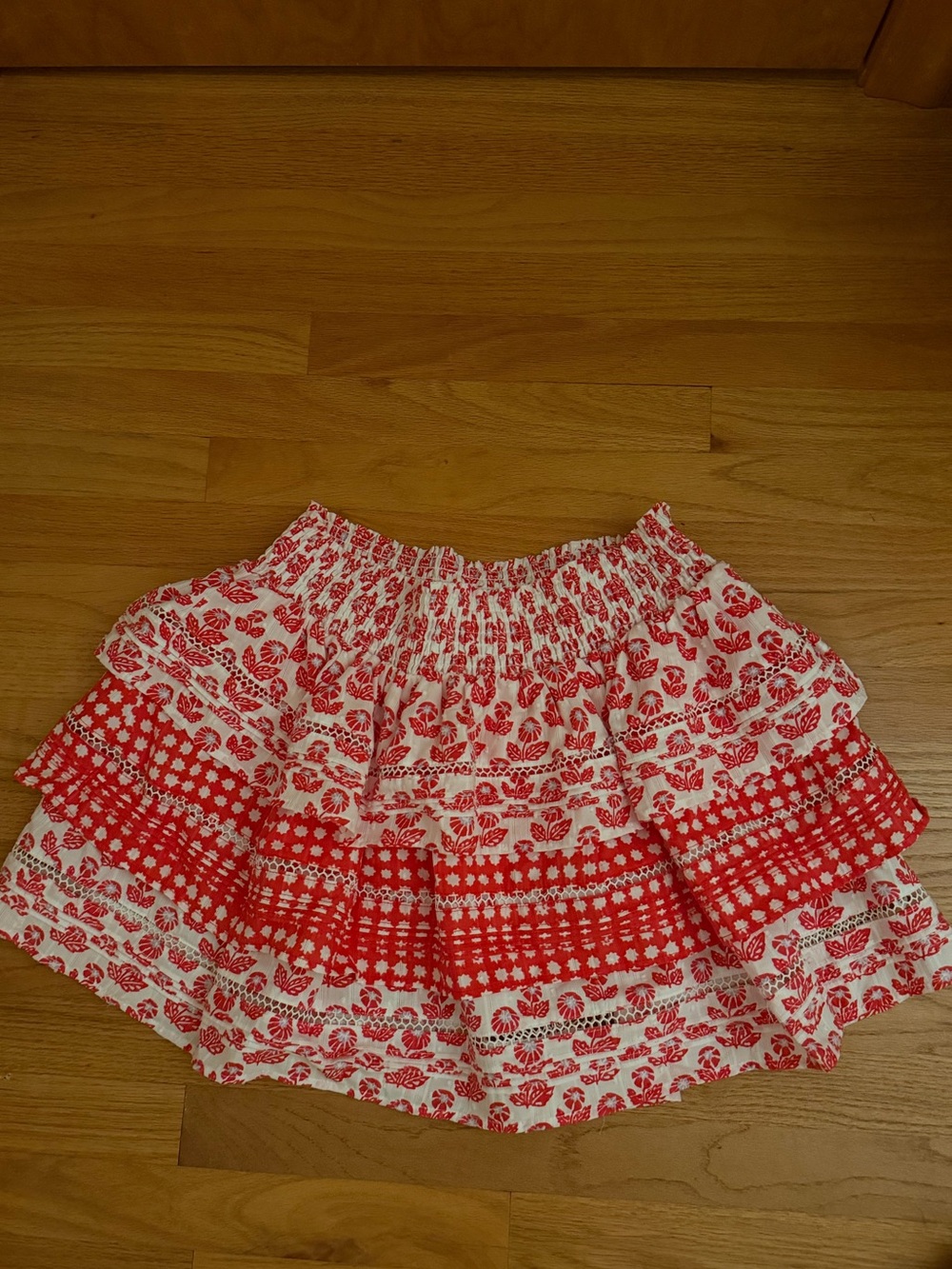 Roller Rabbit x Target Pink Printed Ruffle Skirt (Size M) - Picture 2 of 3